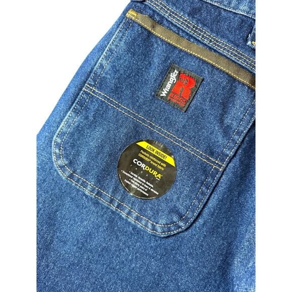 Wrangler Riggs Workwear Men's Ripstop Ranger Cargo Pants 38 x32 Navy Denim - Picture 2 of 10